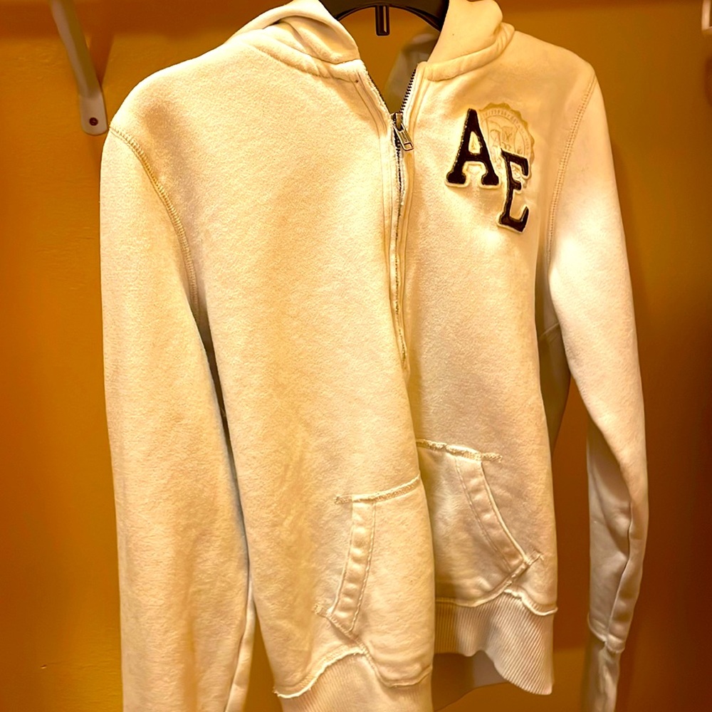 White American eagle jacket hoodie